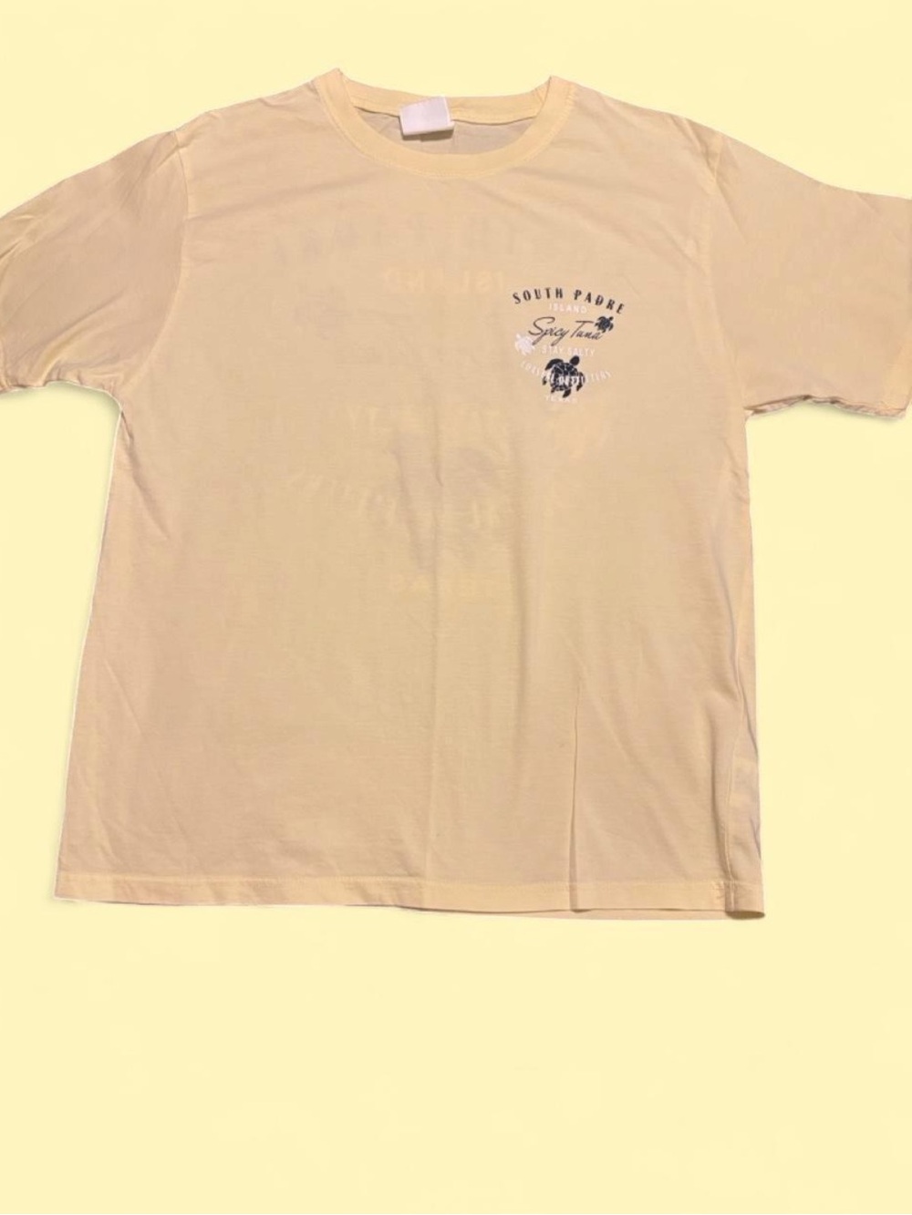Unisex Yellow Graphic Tee